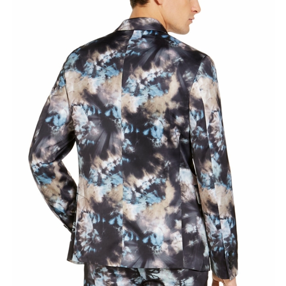 NWT INC men's Stunning Blue Grey Slim Fit Blazer. - Picture 2 of 2